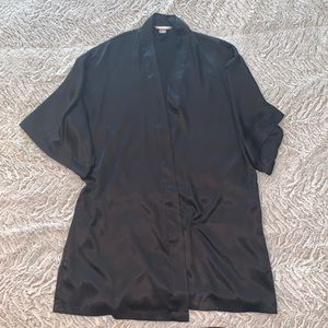 VS Black Silk Robe
